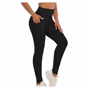 Легінси YEBIRAL Спортивні з кишенями, з високою талією Push Up Anti Cellulite, Scrunch Butt Sexy Butt Lifting, Спортивні штани, Для йоги, Boom Booty Tights, Фітнес Для бігу synthetic.ua - Фото 1