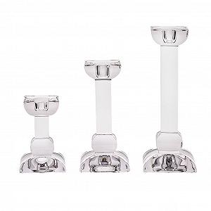 Тримач для свічок CRISTALICA Classic 10.5 см Скло Свинцевий кришталь Прозорий Taper Candle synthetic.ua - Фото 1