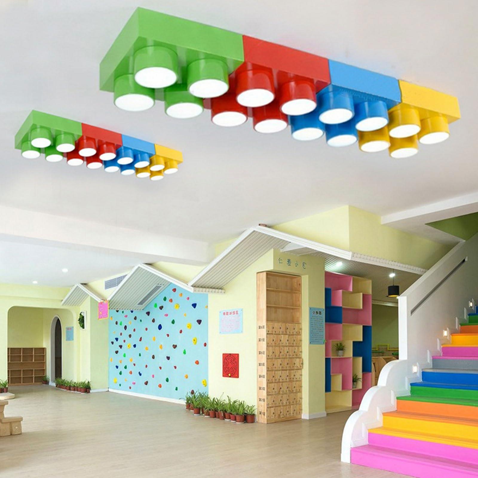 Світильник стельовий Metallic Building Block LED Акриловий Жовтий 50*, фото №3