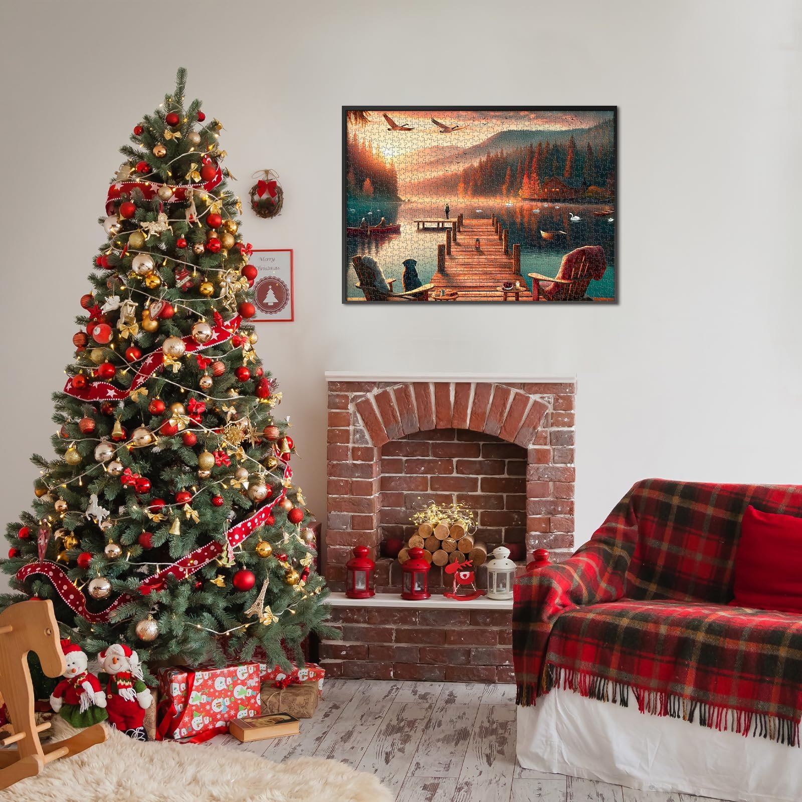 Пазл Bestdon 1000 деталей для взрослых Lakeside Evening Sunset Scenery Cabin 70 x 50 см, фото №7 Пазл Bestdon 1000 деталей для взрослых Lakeside Evening Sunset Scenery Cabin 70 x 50 см, фото №7