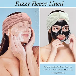 Вязаная повязка на голову для женщин (2 шт. в упаковке) synthetic.ua - Фото 1