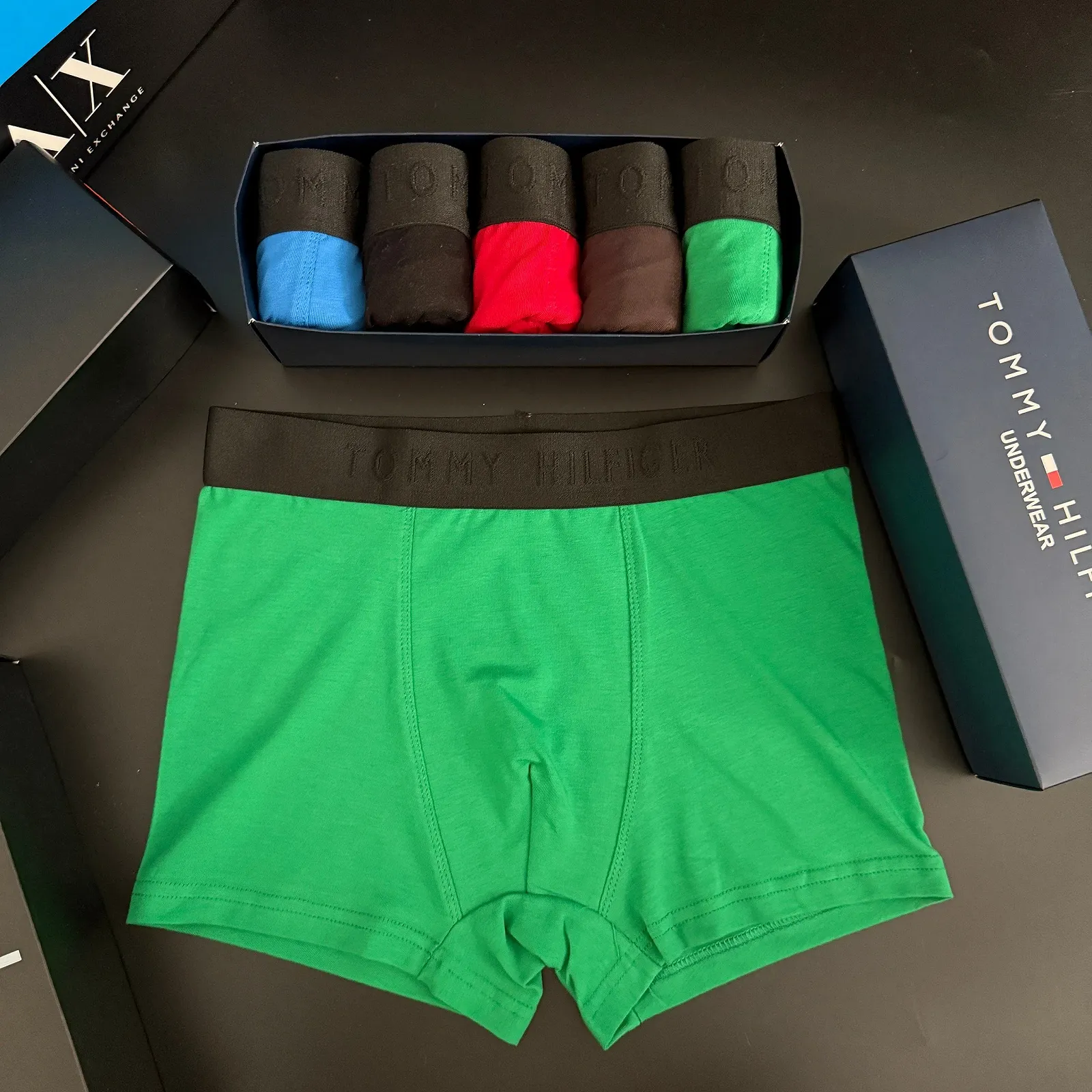 Чоловічі труси боксери комплект Tommy Hilfiger різнокольорові, фото №9