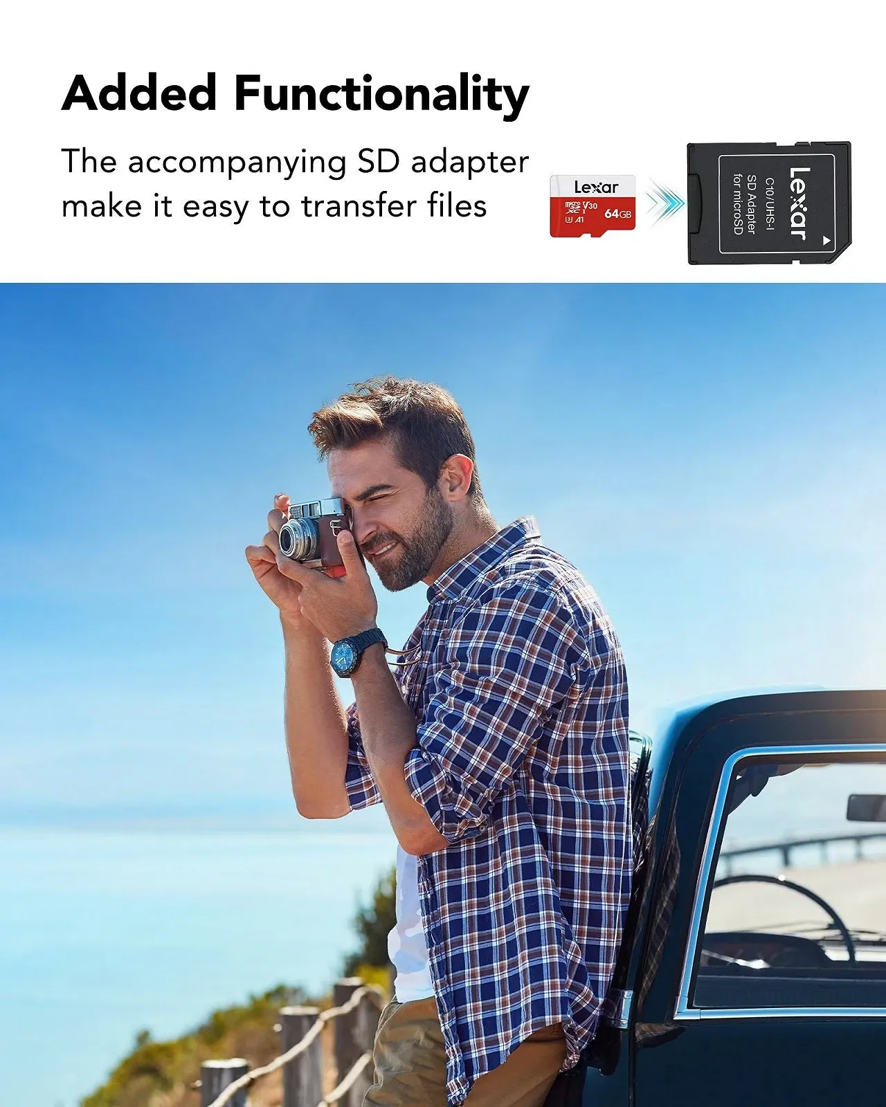 Карта пам'яті Micro SD Lexar MicroSDXC TF 64ГБ 100МБ/с A1 U3 C10 V30 (5 шт. в упаковці), фото №7 Карта пам'яті Micro SD Lexar MicroSDXC TF 64ГБ 100МБ/с A1 U3 C10 V30 (5 шт. в упаковці), фото №7