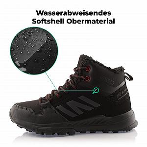 Ботинки для хайкинга Fusskleidung® Утепленные зимние ботинки Softshell synthetic.ua - Фото 1