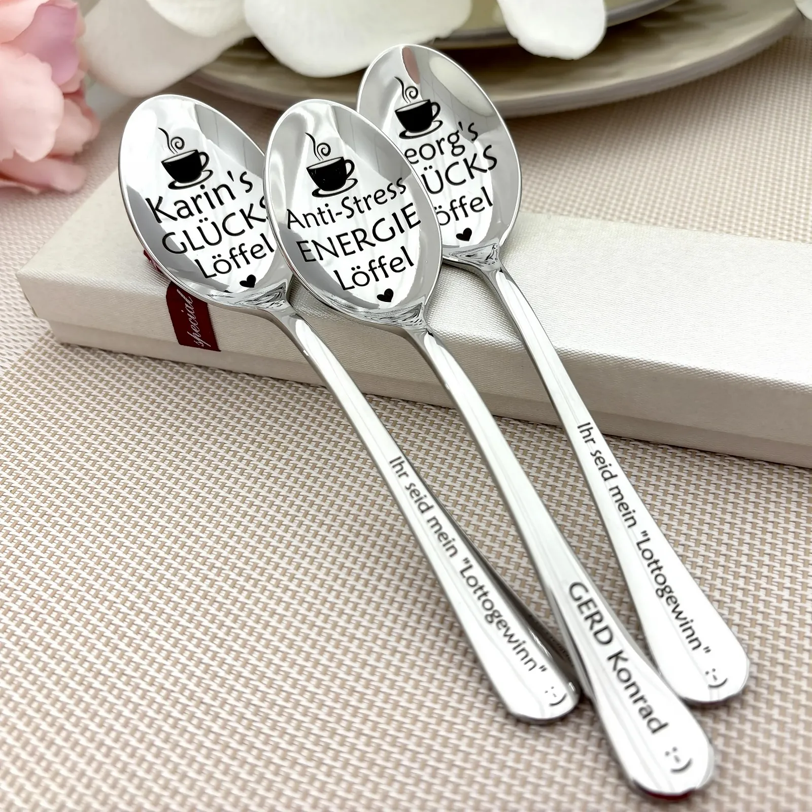 Ложка Кавова/Десертна Anti-Stress Гравіювання Срібна, фото №6 Ложка Кавова/Десертна Anti-Stress Гравіювання Срібна, фото №6