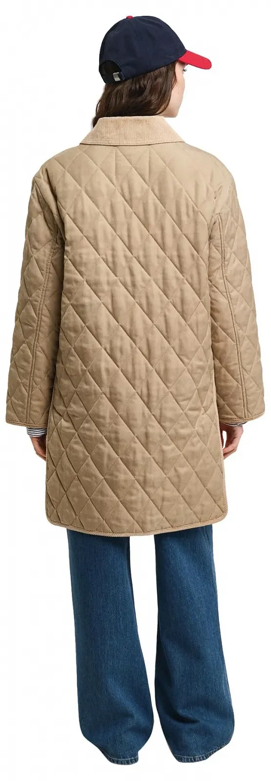 Жіноче стьобане пальто GANT з деталями зі шнура, фото №3 Жіноче стьобане пальто GANT з деталями зі шнура, фото №3