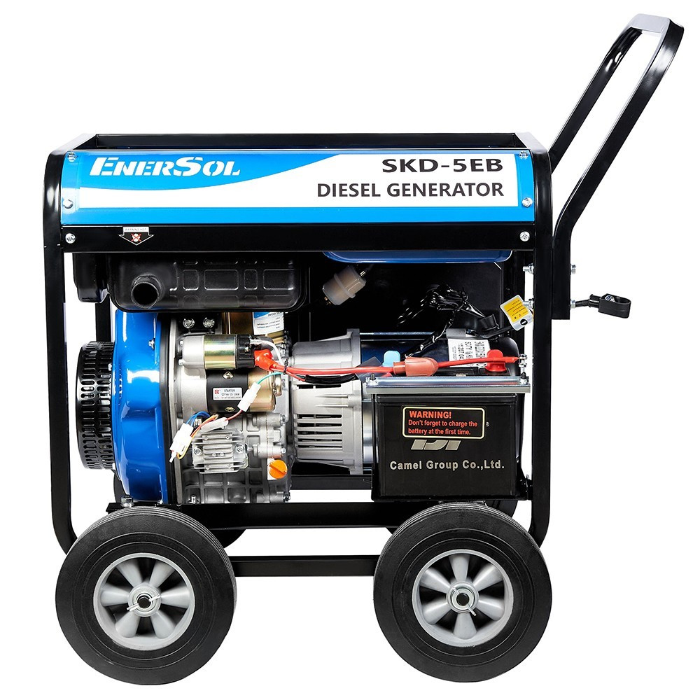 Kit Energy Генератор дизельний EnerSol 230В макс 5.0 кВт електростарт однофазний, фото №1 Kit Energy Генератор дизельний EnerSol 230В макс 5.0 кВт електростарт однофазний, фото №1