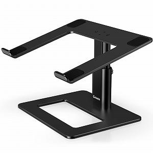 Підставка для ноутбука GOKEDA, ергономічна регульована для комп'ютера, тримач висоти з алюмінієвого сплаву, сумісна з MacBook Air Pro, Dell, HP, Lenovo Samsung (більшість ноутбуків 11-17 дюймів) - Фото 1