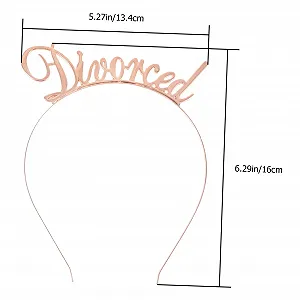 Обруч Метал з літерами Divorced Party, 2 шт synthetic.ua - Фото 1