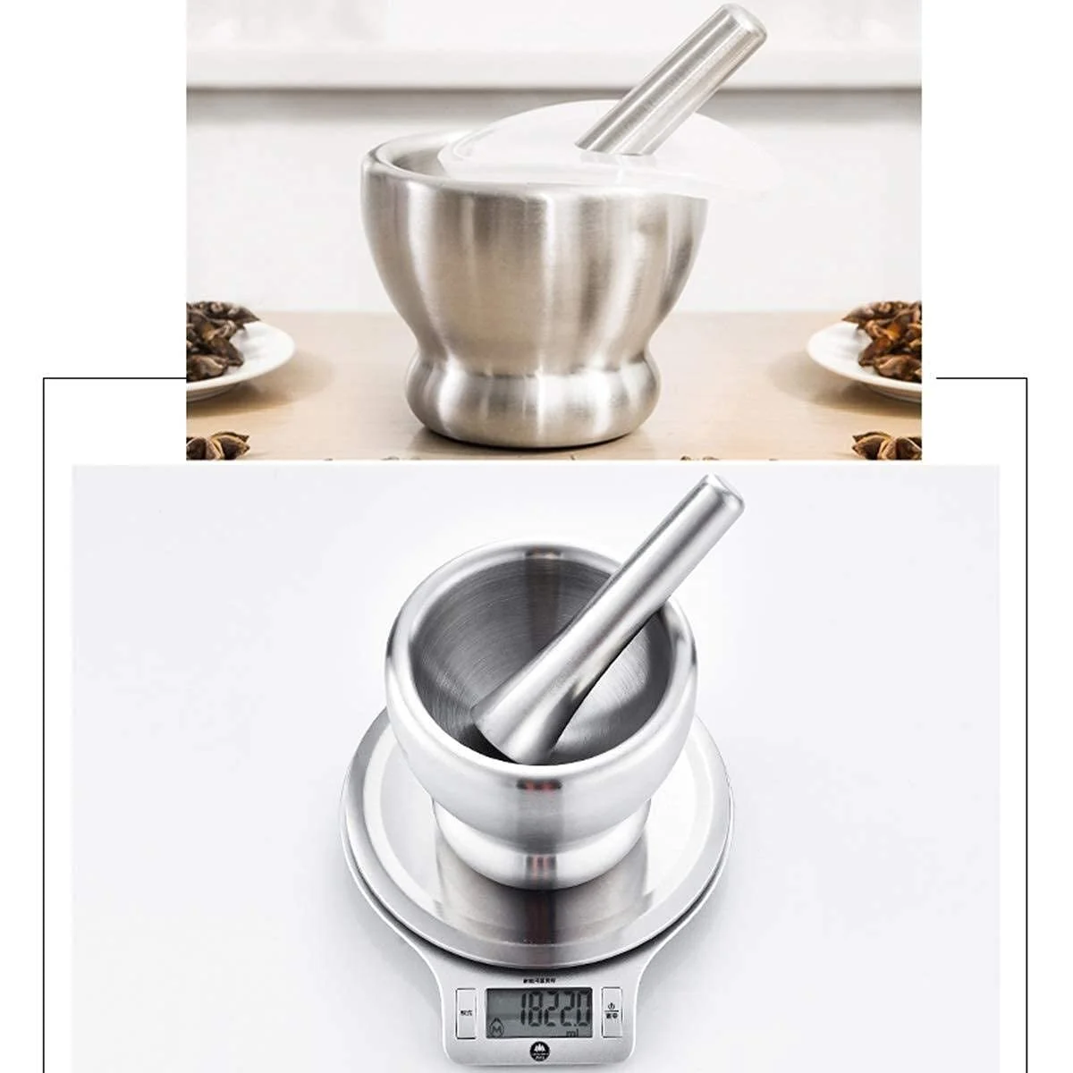 Ступка с пестиком из нержавеющей стали Измельчитель специй, фото №5 Ступка с пестиком из нержавеющей стали Измельчитель специй, фото №5