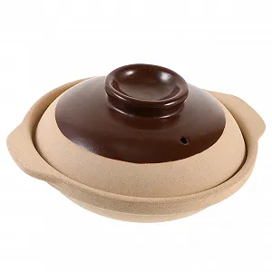 Горшок керамический с крышкой термостойкий для газовых плит - Фото 1