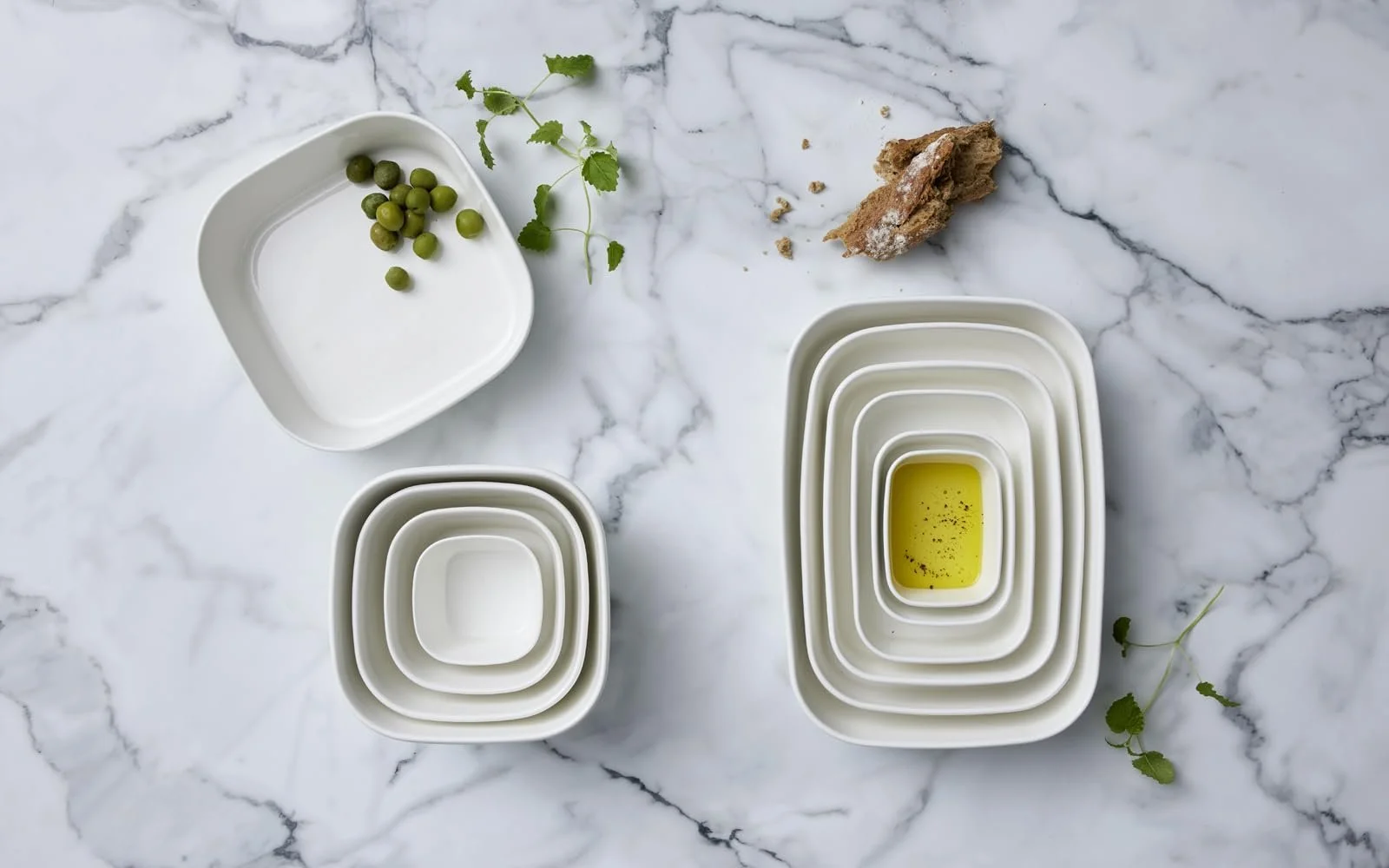 Форма для запекания Rosti Modula 35 x 25 x 8 см Керамика Белая, фото №5