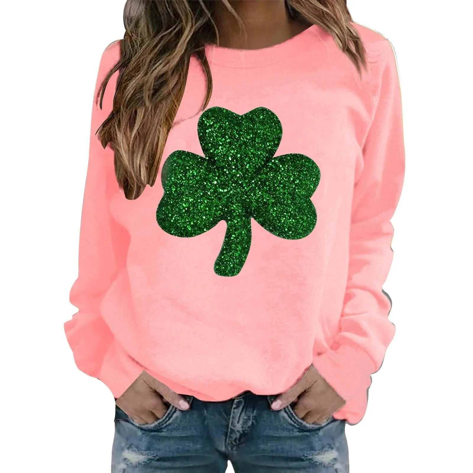 Толстовка HUIFUAO на День Святого Патрика Женская Милые Гномы с Трилистником Одежда Повседневная Круглая Шея Длинный Рукав Ирландский Счастливый Топ Пуловер, фото №1 Толстовка HUIFUAO на День Святого Патрика Женская Милые Гномы с Трилистником Одежда Повседневная Круглая Шея Длинный Рукав Ирландский Счастливый Топ Пуловер, фото №1