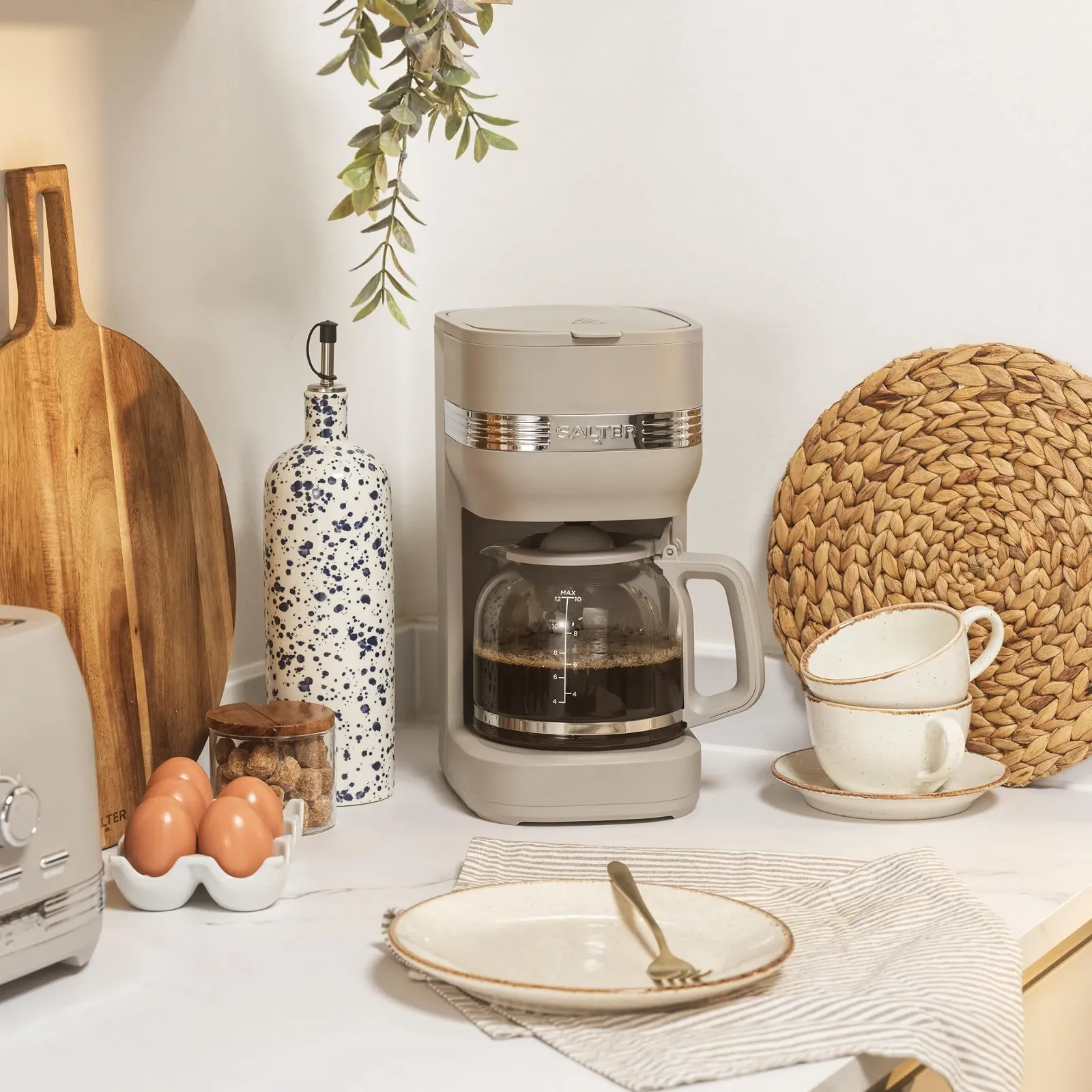 Фильтрационная кофеварка Salter Rise 1.5 L 900 W серо-коричневая, фото №3