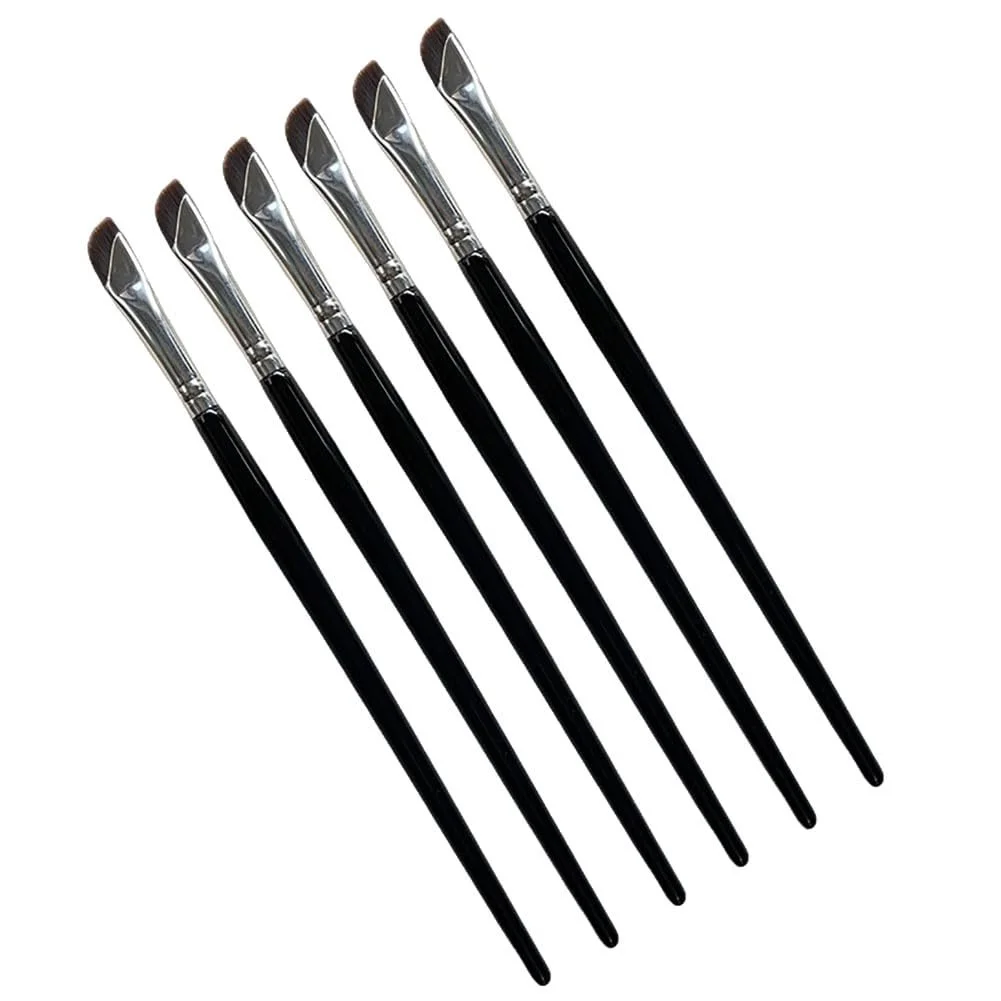 Пензлі для підводки очей FSSTUD, набір 10 штук, скошений, фото №1