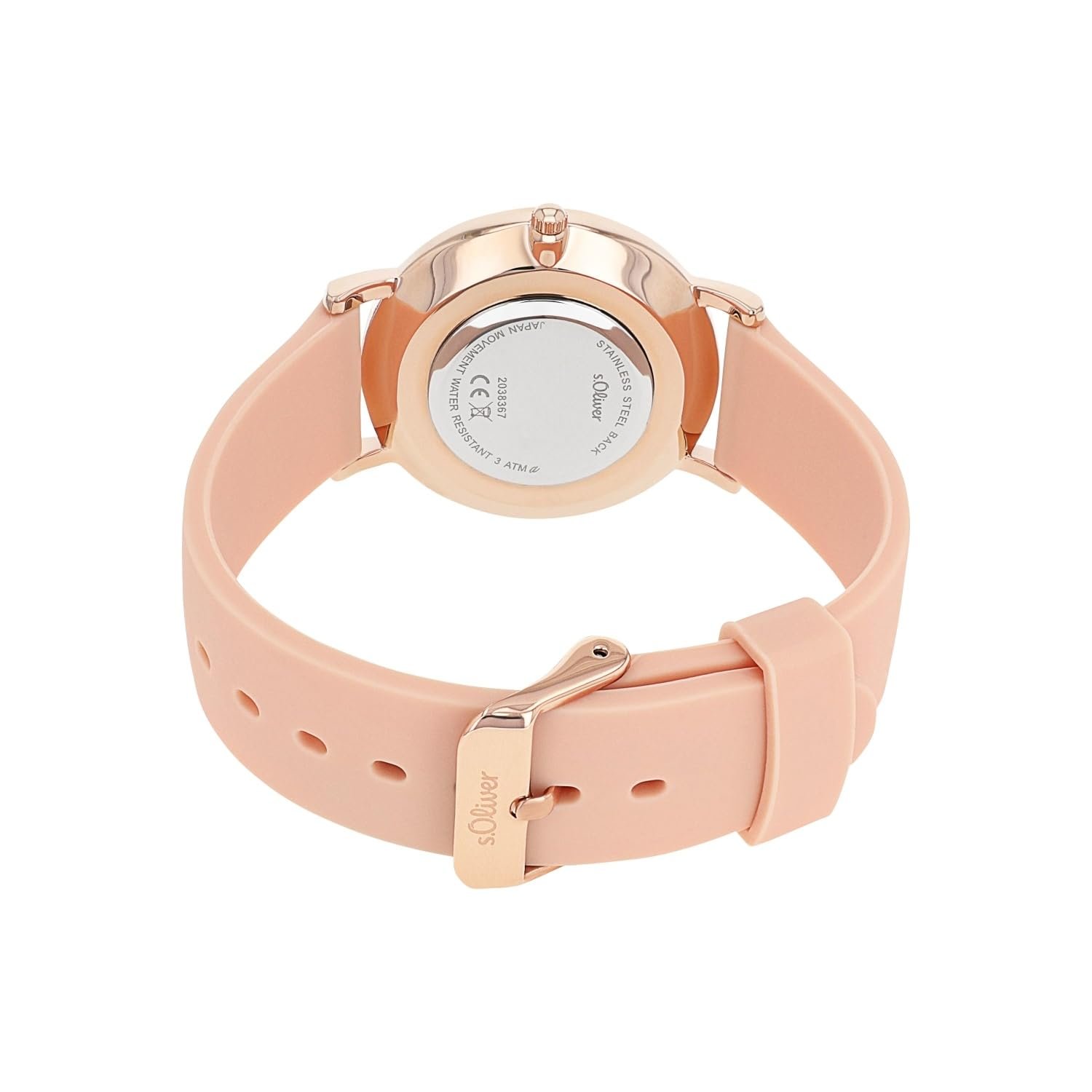 Женские наручные часы s.Oliver Кварцевые Аналоговые с силиконовым ремешком, 18,5 см, фото №3 Женские наручные часы s.Oliver Кварцевые Аналоговые с силиконовым ремешком, 18,5 см, фото №3