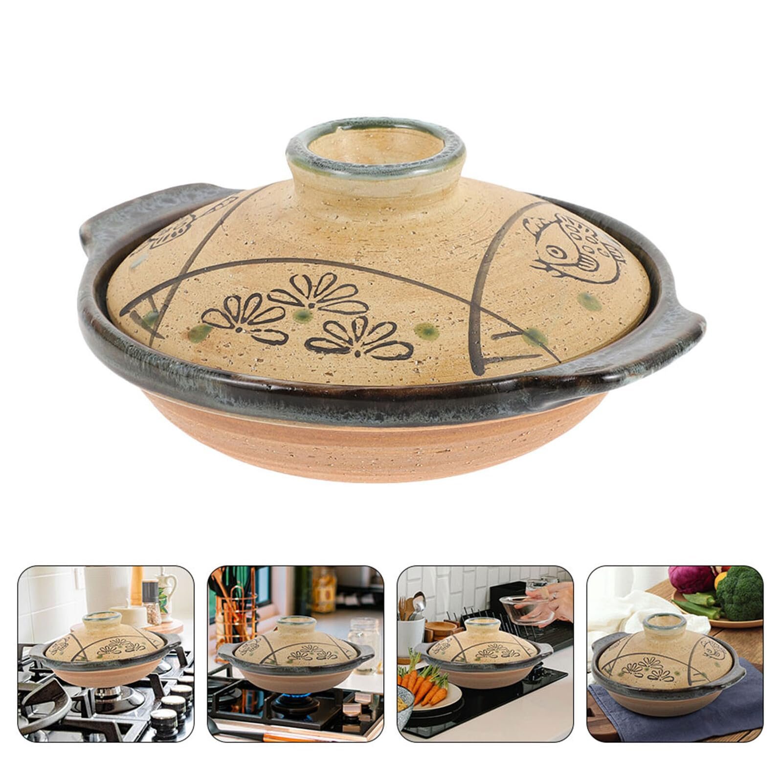 Горщик для запікання керамічний японський для рису та бібімбап з товстою ручкою, фото №9 Горщик для запікання керамічний японський для рису та бібімбап з товстою ручкою, фото №9