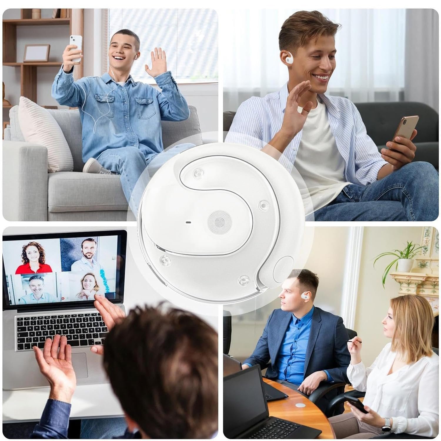 Наушники для перевода AI с поддержкой 144 языков в реальном времени, беспроводные Bluetooth, фото №7