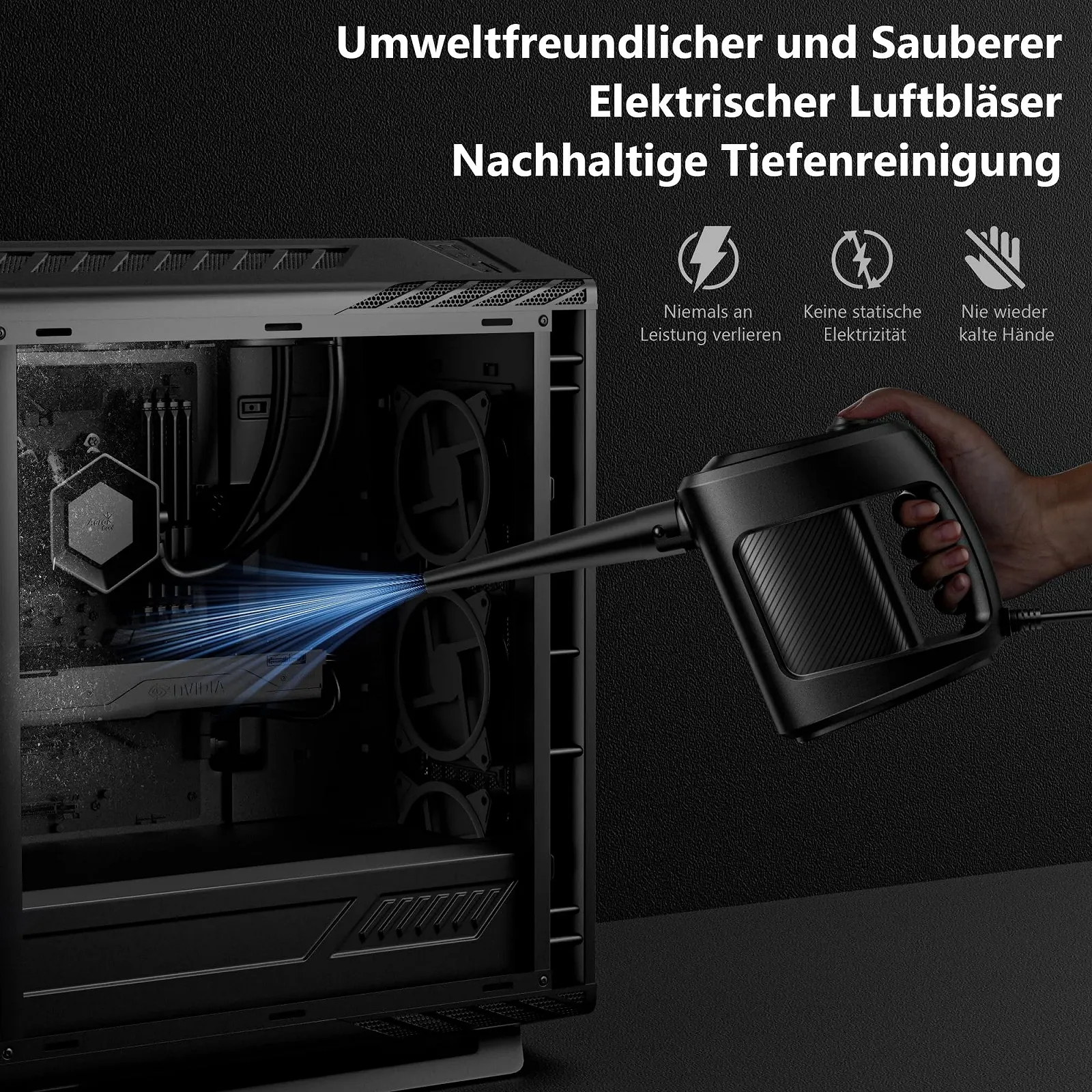 Електрична повітродувка Armour Aesthetics 75 миль/год 550 Вт 770 г, фото №5 Електрична повітродувка Armour Aesthetics 75 миль/год 550 Вт 770 г, фото №5