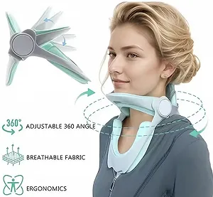 Фіксуючий шийний корсет-бандаж універсальний  Premium 1 шт Сірий synthetic.ua - Фото 1