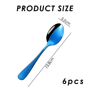 Кавова ложка з нержавіючої сталі, 6 штук synthetic.ua - Фото 1