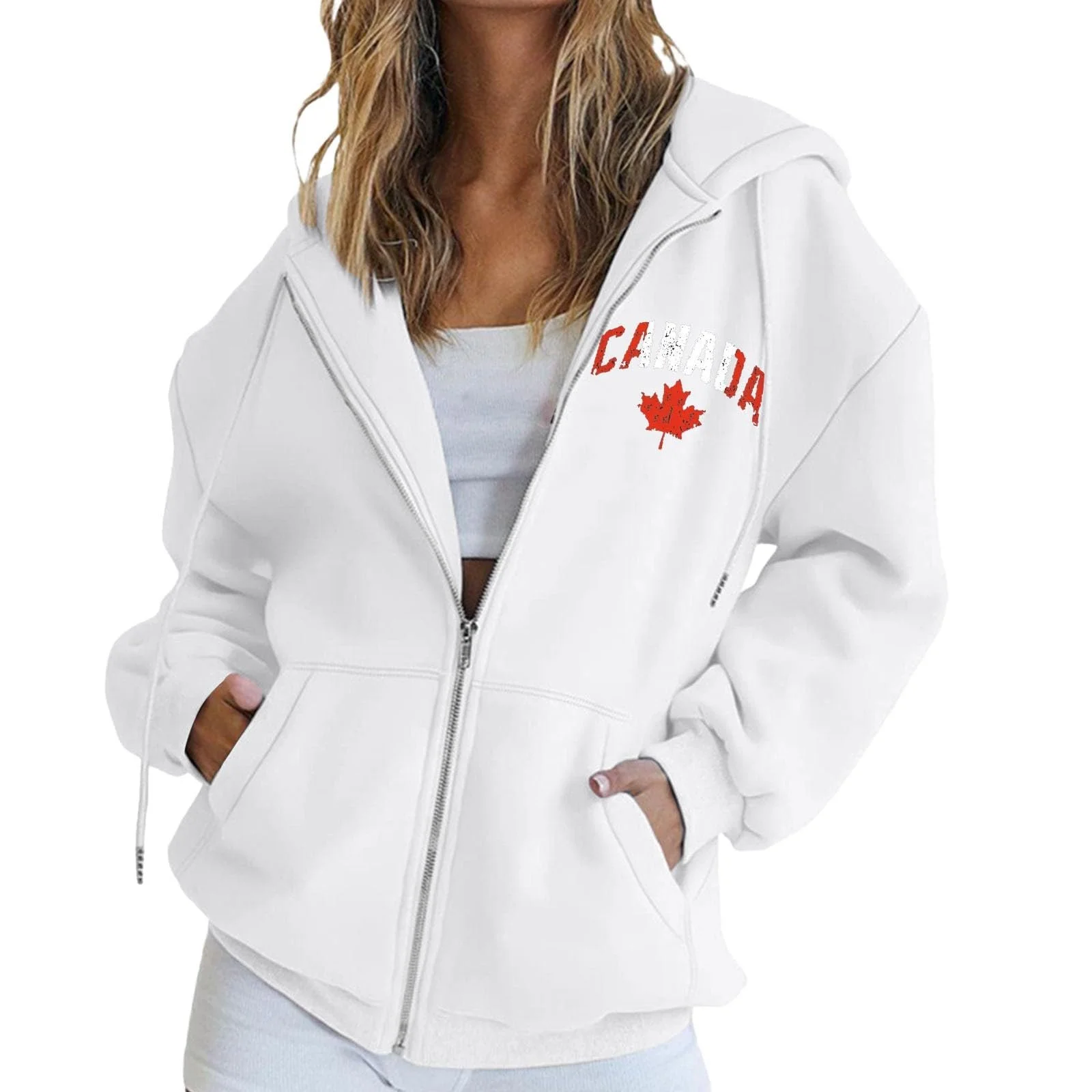 Жіноча Толстовка Unilarinna Oversize на блискавці Однотонний, фото №1