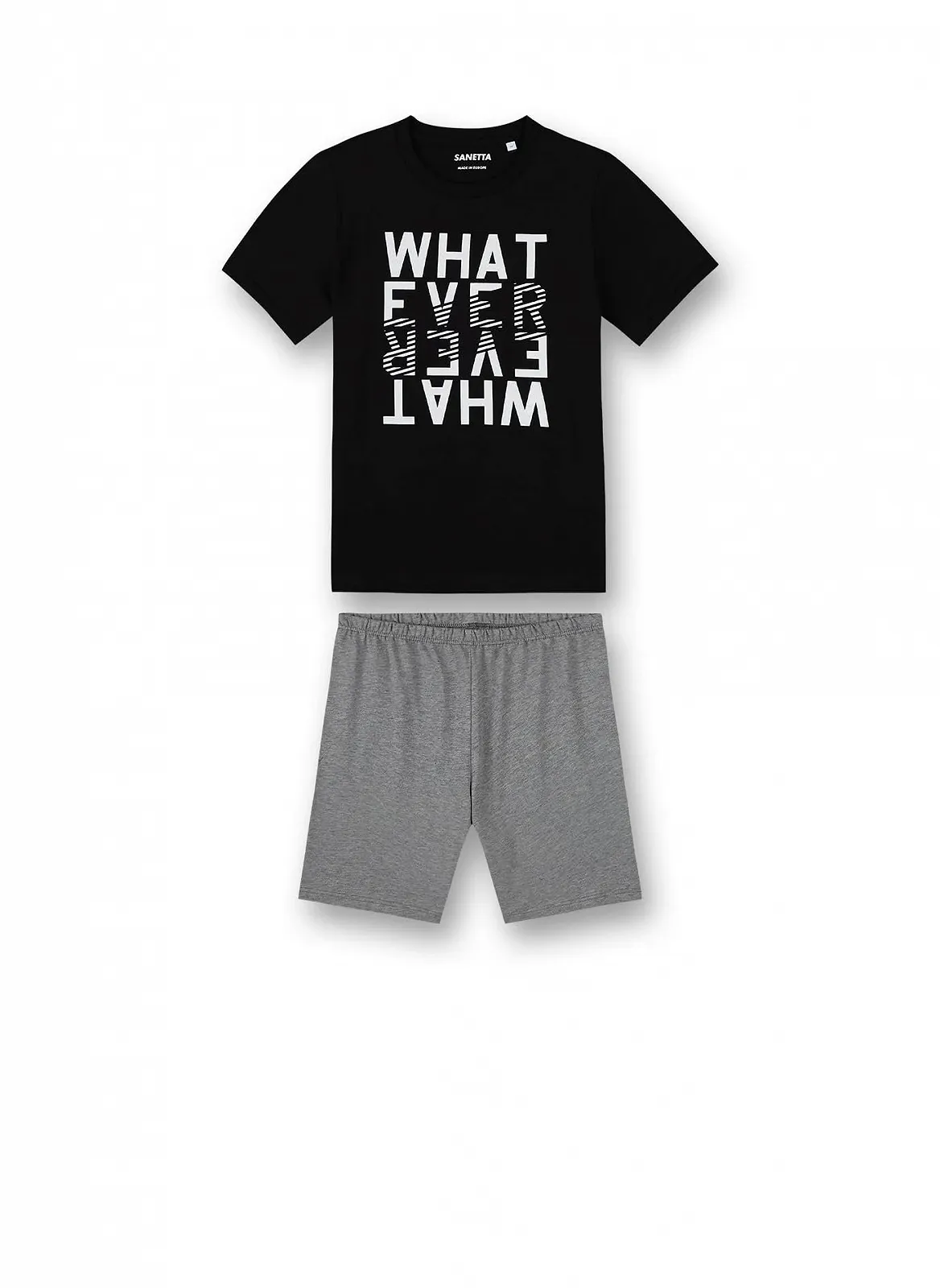 Піжама Sanetta для хлопчиків Коротка Чорний, фото №1 Піжама Sanetta для хлопчиків Коротка Чорний, фото №1