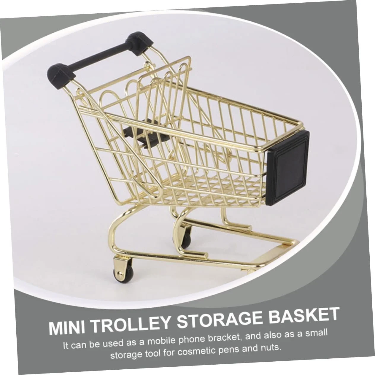 Игрушечная тележка VOSAREA Золотая из пластика, фото №6 Игрушечная тележка VOSAREA Золотая из пластика, фото №6