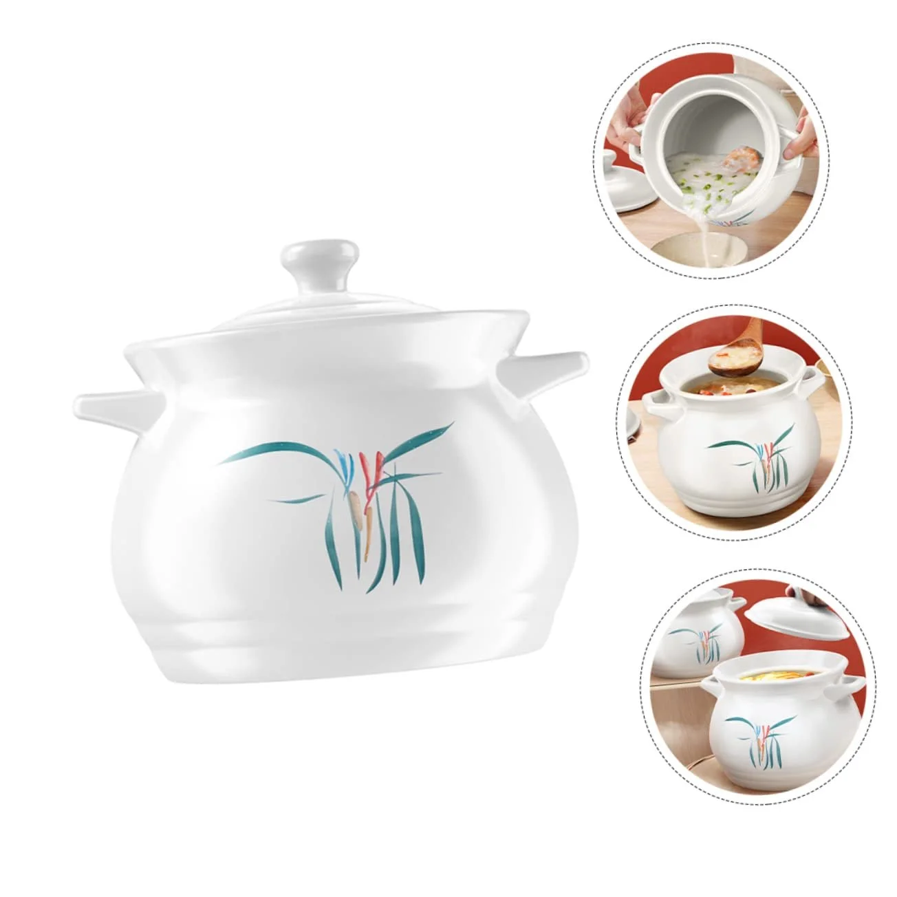 Кастрюля VALICLUD керамическая 2 л высокотемпературная японский дизайн, фото №7