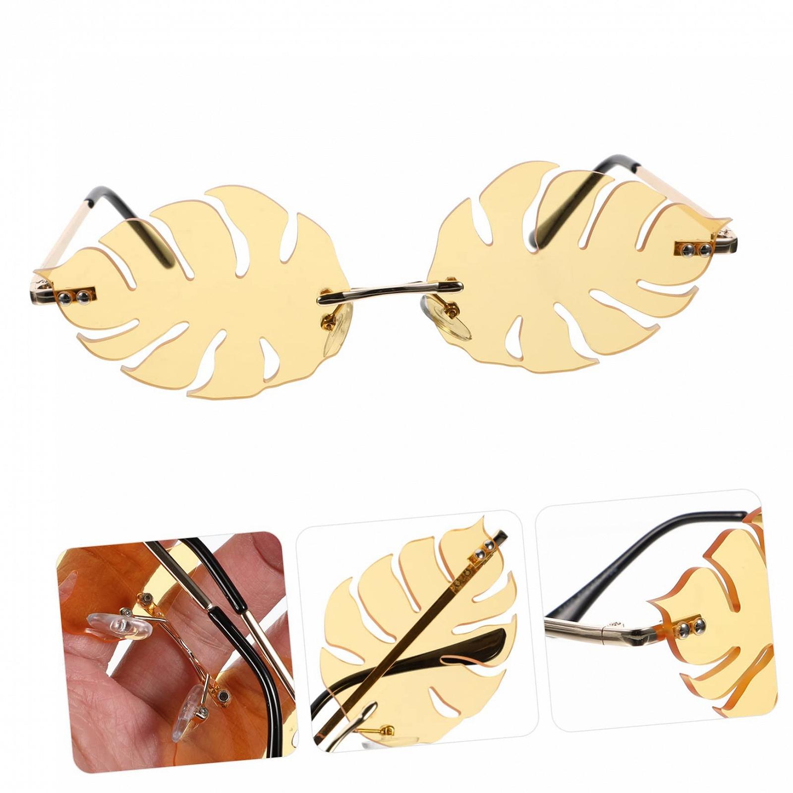 Оправа для окулярів PACKOVE 3 шт. у формі листка, жовті, фото №8