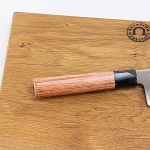 Набір ножів Seki Magoroku Redwood Kai 2 шт + Велика обробна дошка з дуба 35 x 21 см - Фото 1