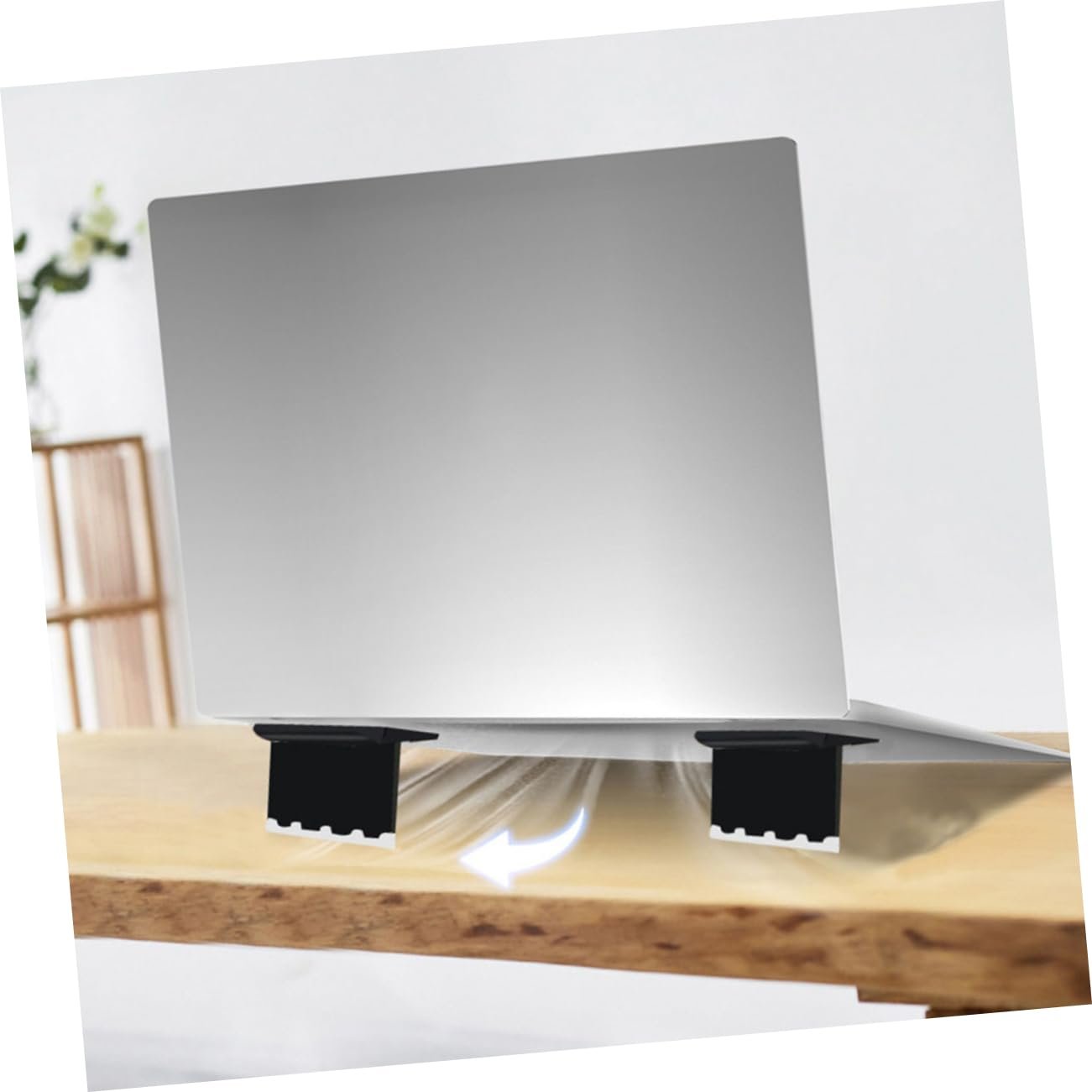 Подставка для ноутбука SEWACC Складная, частично регулируемая по высоте, вентилируемая для эффективного охлаждения, портативная для путешествий, подходит для ноутбуков - 4 шт., фото №9