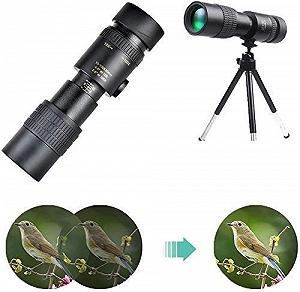 Монокуляр WHXJ 4k Super Telephoto Zoom 10-300 x 40 мм з тримачем для телефону та штативом synthetic.ua - Фото 1