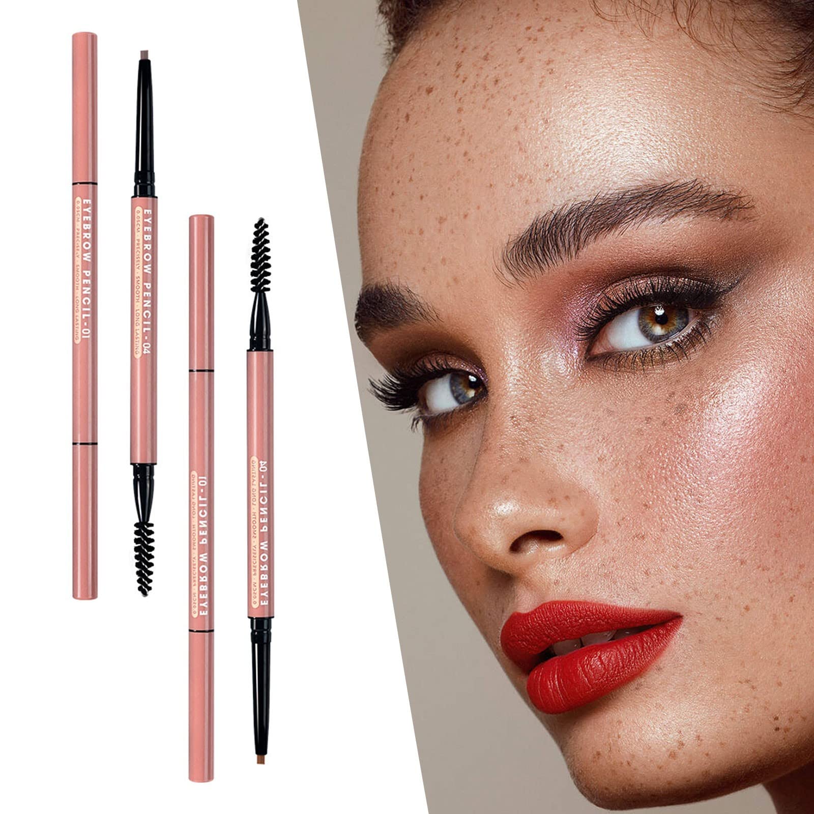 Карандаш для бровей Линт Чувство Двусторонний Водостойкий Автоматический (A, один размер), фото №2 Карандаш для бровей Линт Чувство Двусторонний Водостойкий Автоматический (A, один размер), фото №2