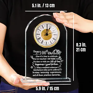 Кварцевые часы Ornalrist к 100-летию, стеклянный сувенир synthetic.ua - Фото 1