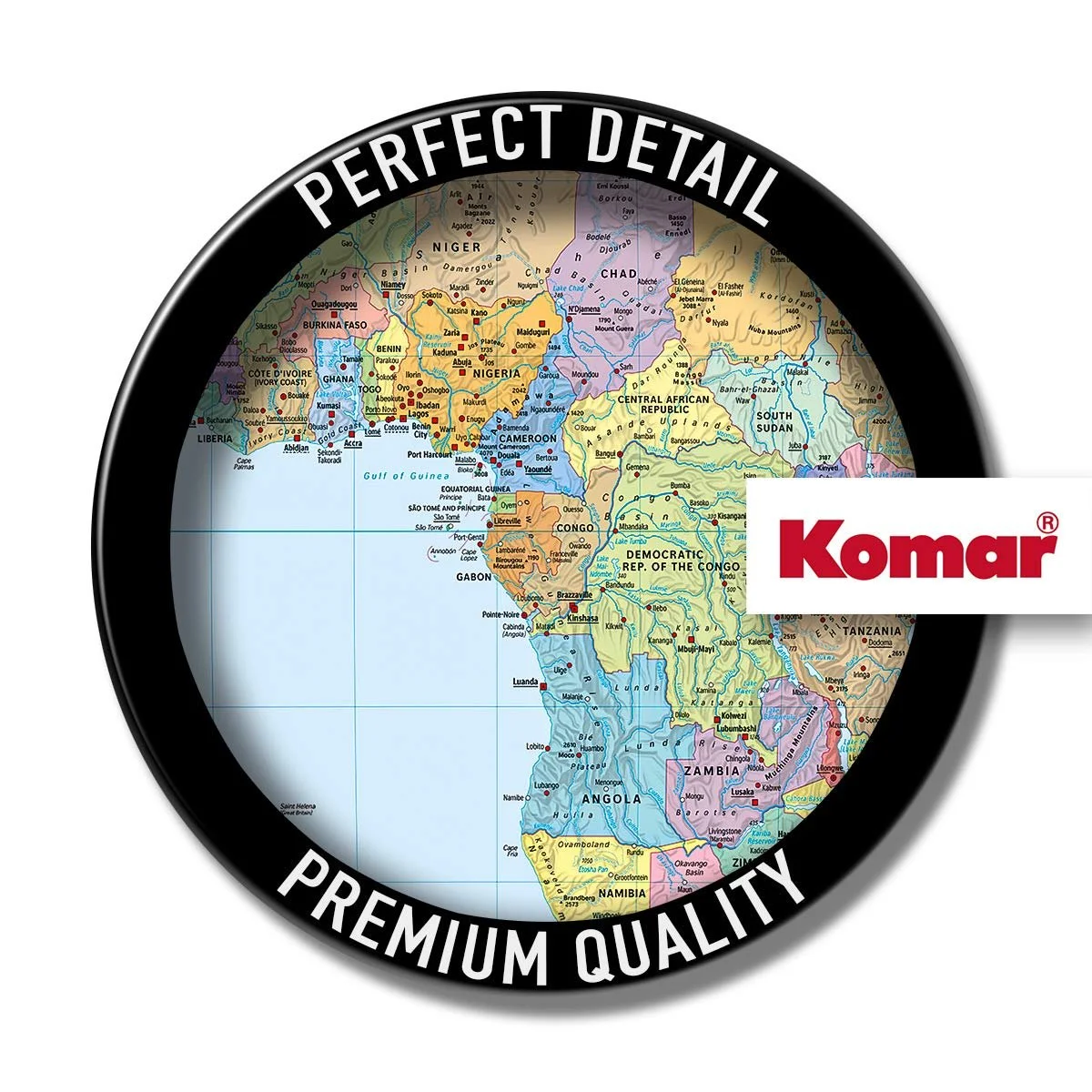 Фотошпалери World map wallpaper mural 4 листи, фото №3