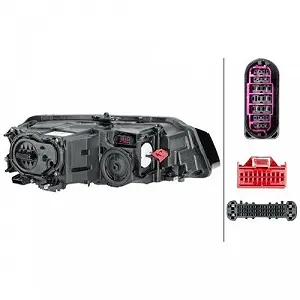 Фара HELLA 1EX 011 496-511 для AUDI VW ліва synthetic.ua - Фото 1