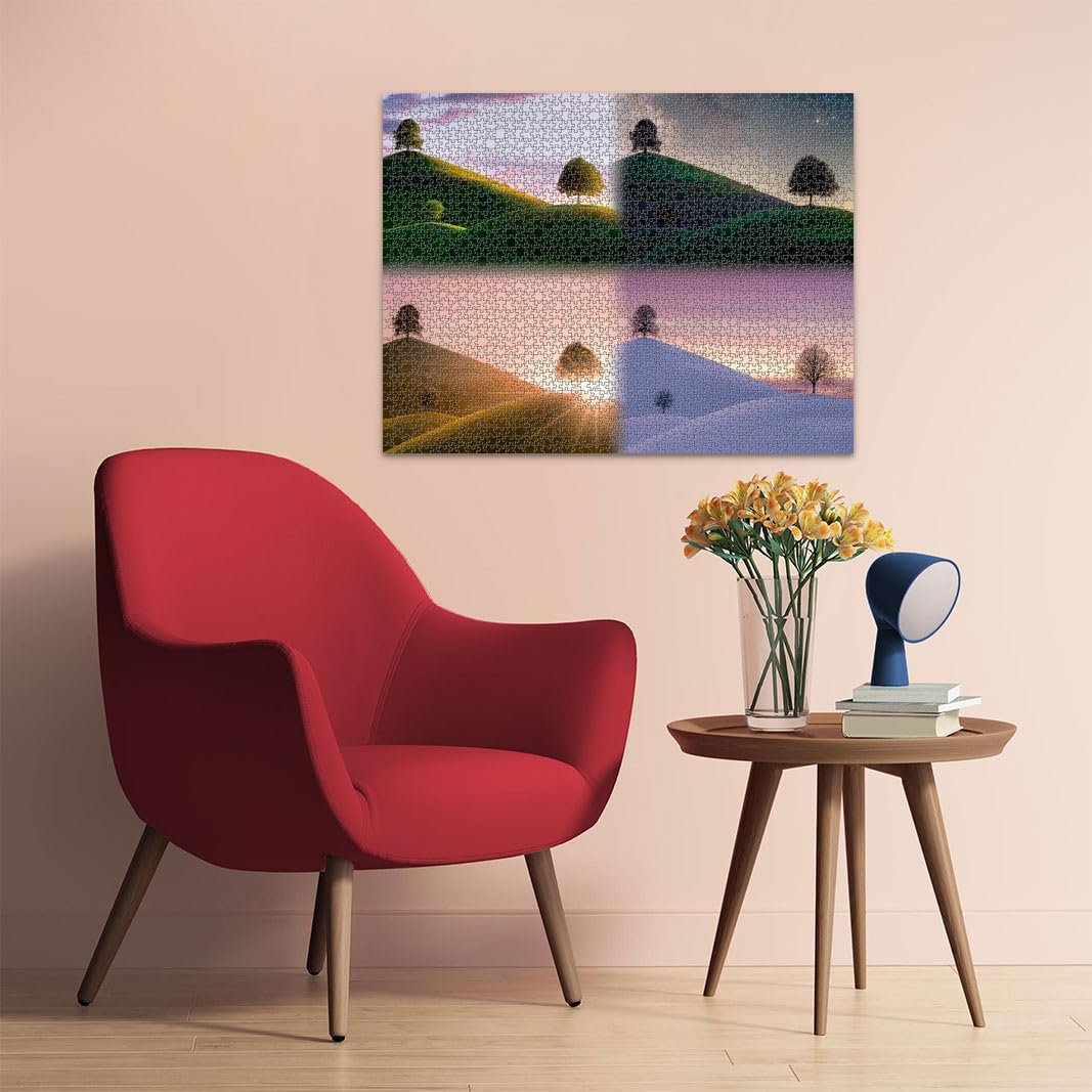 Пазл Ravensburger Atmospheric Trees and Mountains 17443 2000 деталей, фото №6