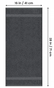 Набір рушників Utopia Towels 100% бавовна 41 x 71 см 6 шт Сірий synthetic.ua - Фото 1