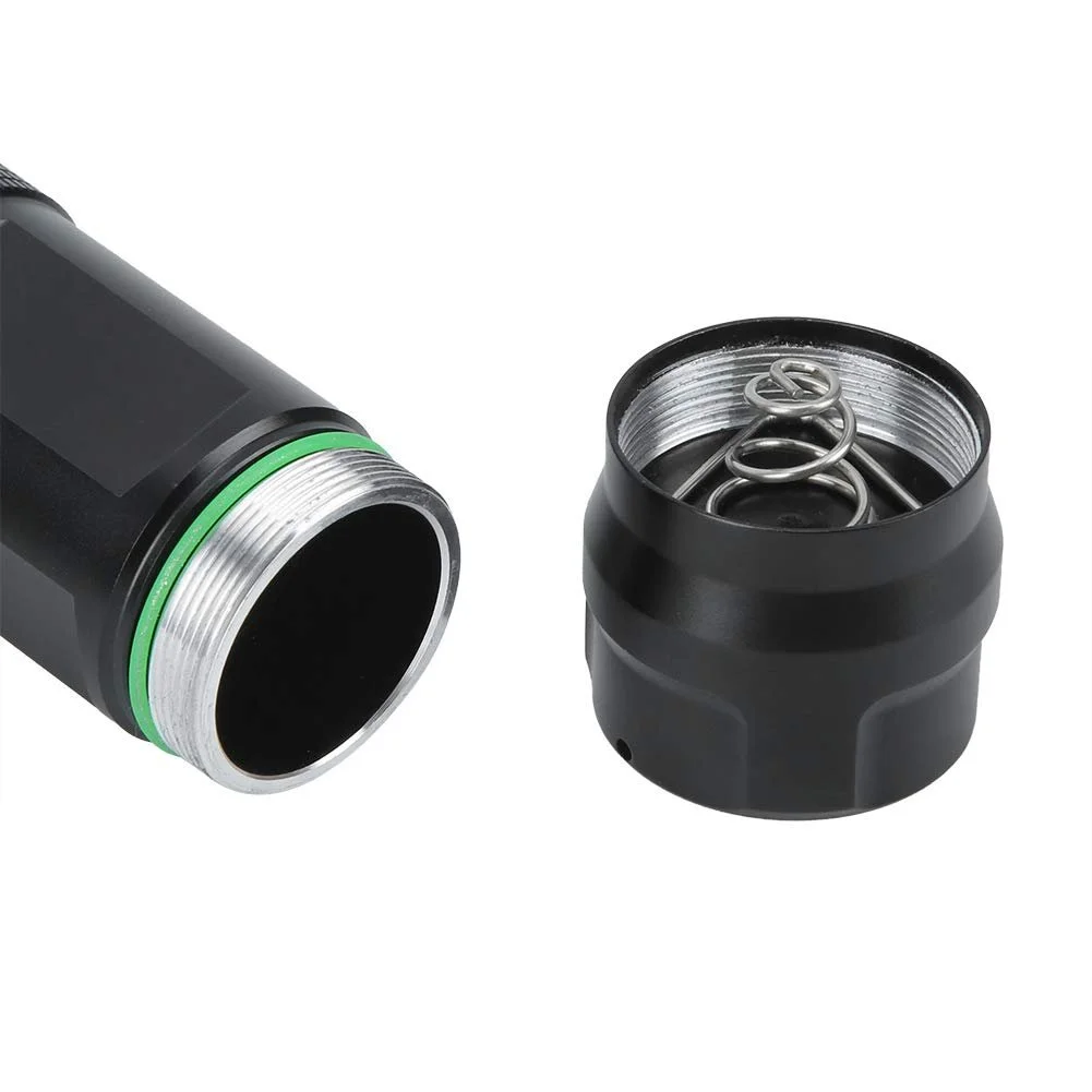 LED Ліхтарик 300-500 м USB Перезаряджуваний та Захист від негоди IPX5 6 Режимів для Пішого туризму/Кемпінгу/Надзвичайних ситуацій 7500K Біле світло, Функція SOS (T1U-90), фото №5