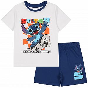 Піжама Disney Stitch Бавовняна для хлопчиків з короткими рукавами Літня - Фото 1