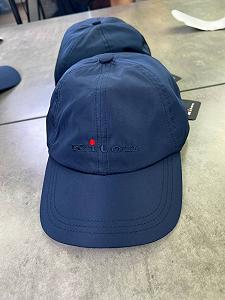 Кепка Kiton темно-синя лого посередині gu602 synthetic.ua - Фото 1