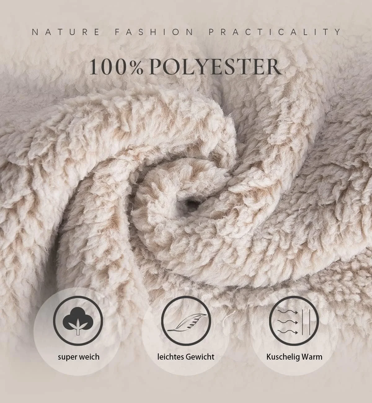 Флисовая куртка с капюшоном Les umes, фото №3