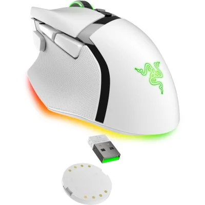 Мышка Razer Basilisk V3 Pro 35K Wireless/Bluetooth White (RZ01-05240200-R3G1), фото №6 Мышка Razer Basilisk V3 Pro 35K Wireless/Bluetooth White (RZ01-05240200-R3G1), фото №6