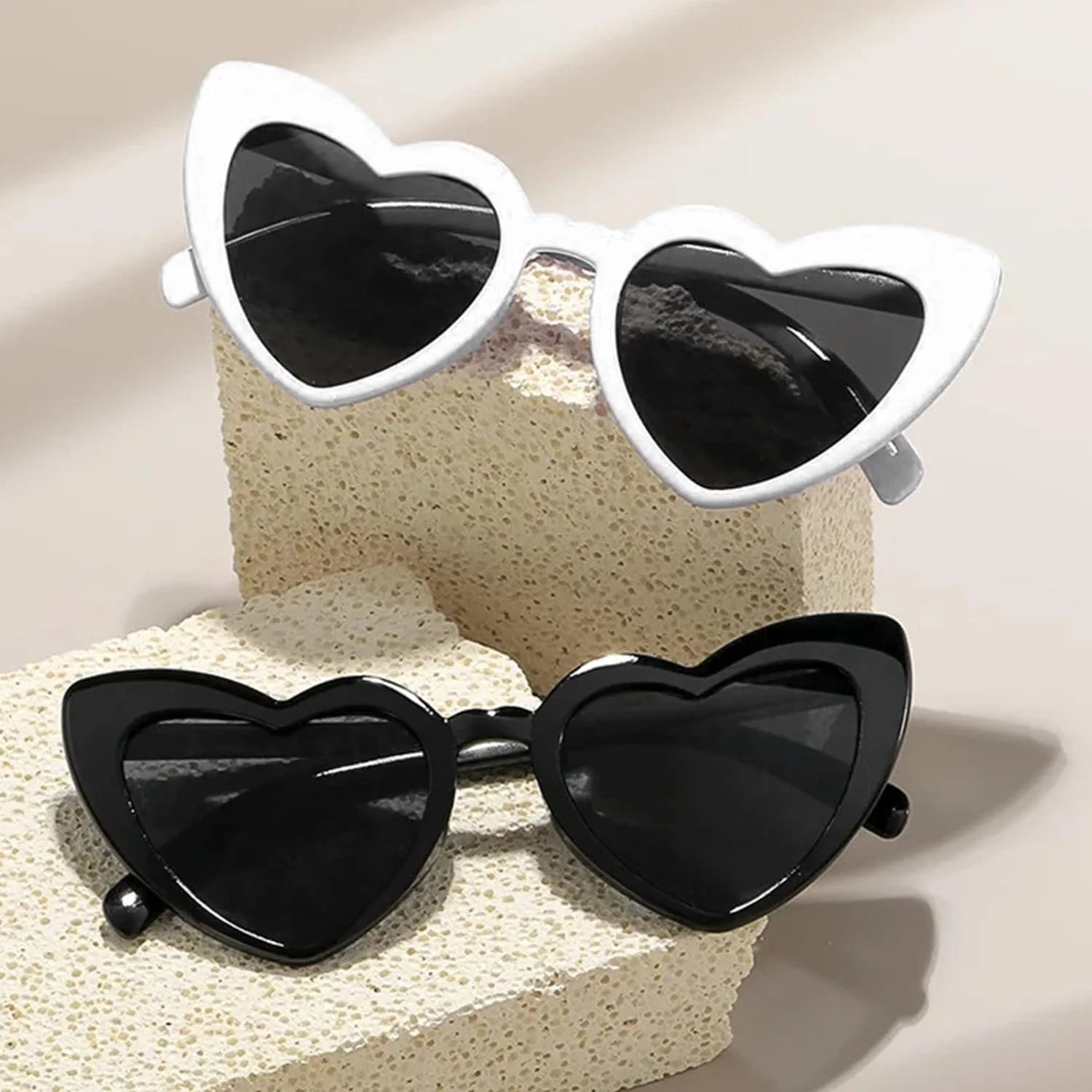 Сонцезахисні окуляри Серце Ezydka Вінтажні окуляри у формі серця, Набір з 8 штук, фото №2