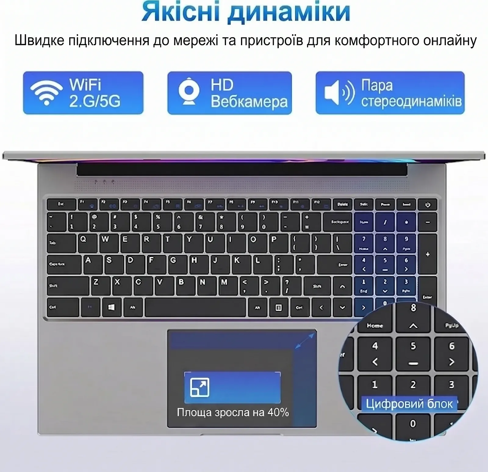 Ноутбук 16" Jumper EZbook S7 Max Intel N95 RAM 16GB eMMC 128GB + SSD 512GB Windows 11 (UKR), фото №3