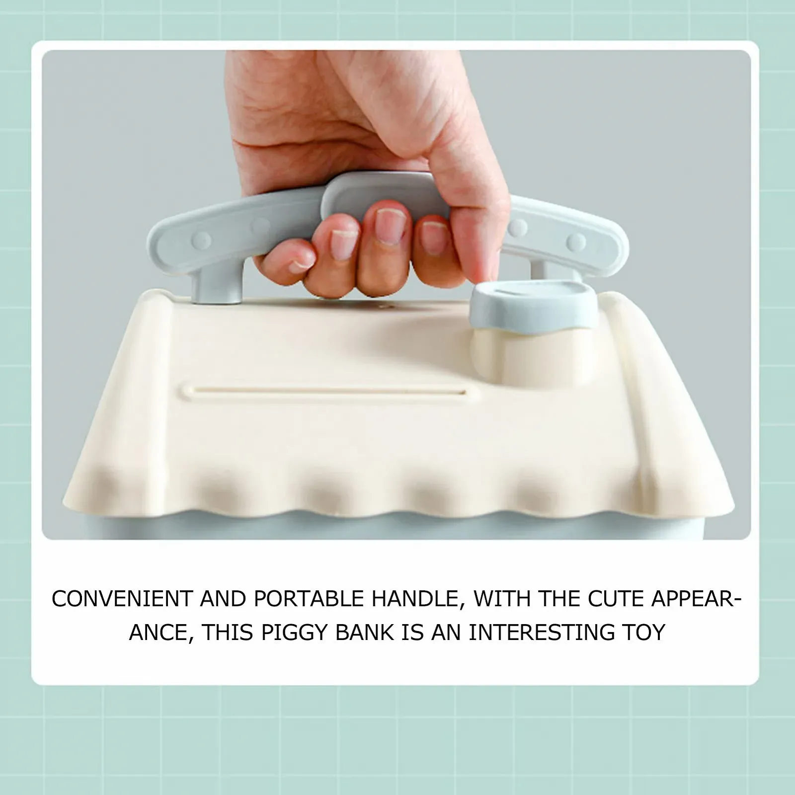 Скарбничка Qcwwy у формі будиночка з ключем велика місткість Мультяшна, фото №4