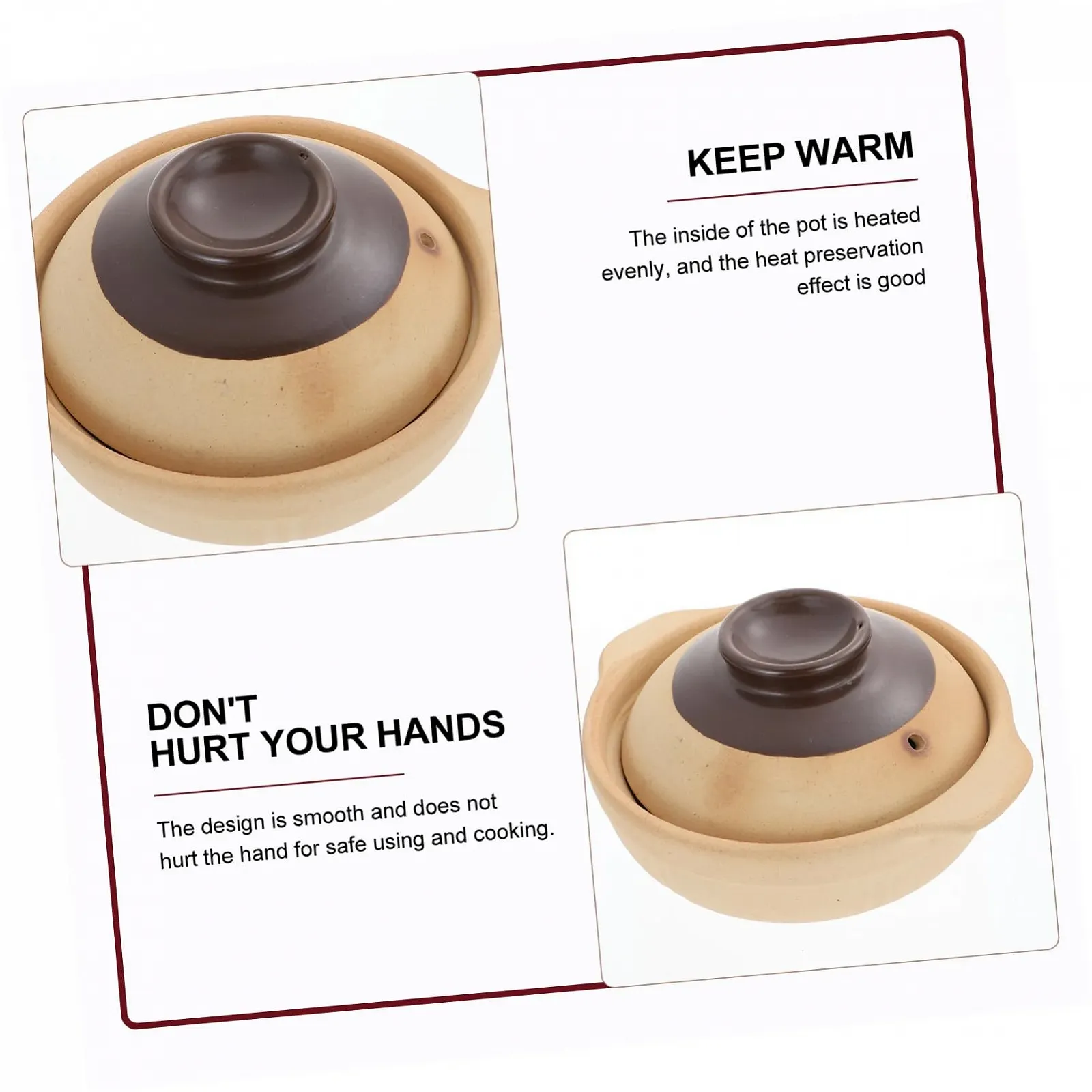 Кастрюля VALICLUD керамическая жаропрочная и кислотостойкая цвет в ассортименте, фото №6 Кастрюля VALICLUD керамическая жаропрочная и кислотостойкая цвет в ассортименте, фото №6