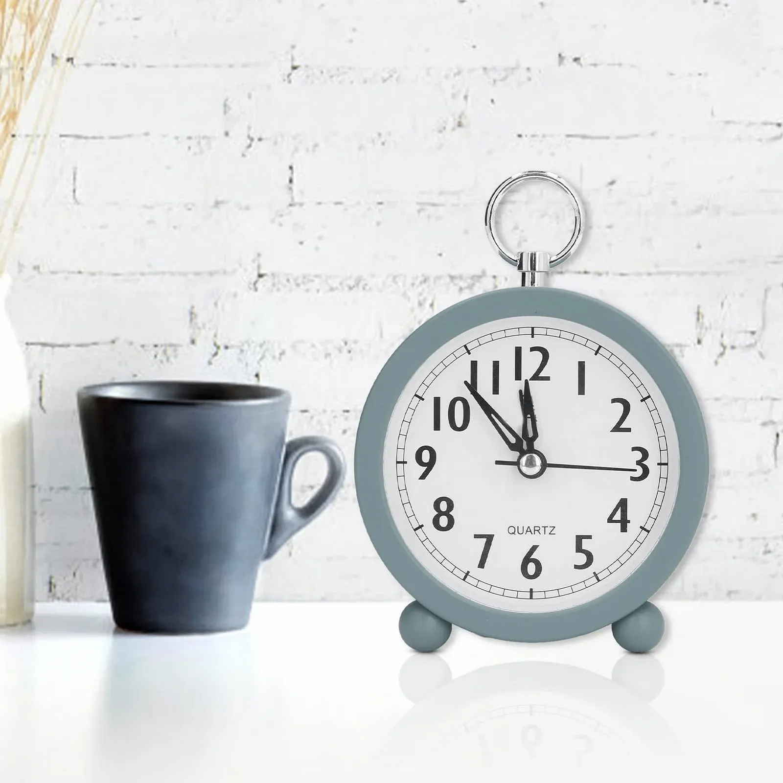 Простые настольные часы в средиземноморском стиле с громким будильником и тихим ходом для офисного декора, фото №3 Простые настольные часы в средиземноморском стиле с громким будильником и тихим ходом для офисного декора, фото №3