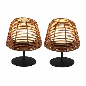 Набір настільних ламп Lumisky Twins Boheme Set of 2 LED 16 см Polyrattan - Фото 1